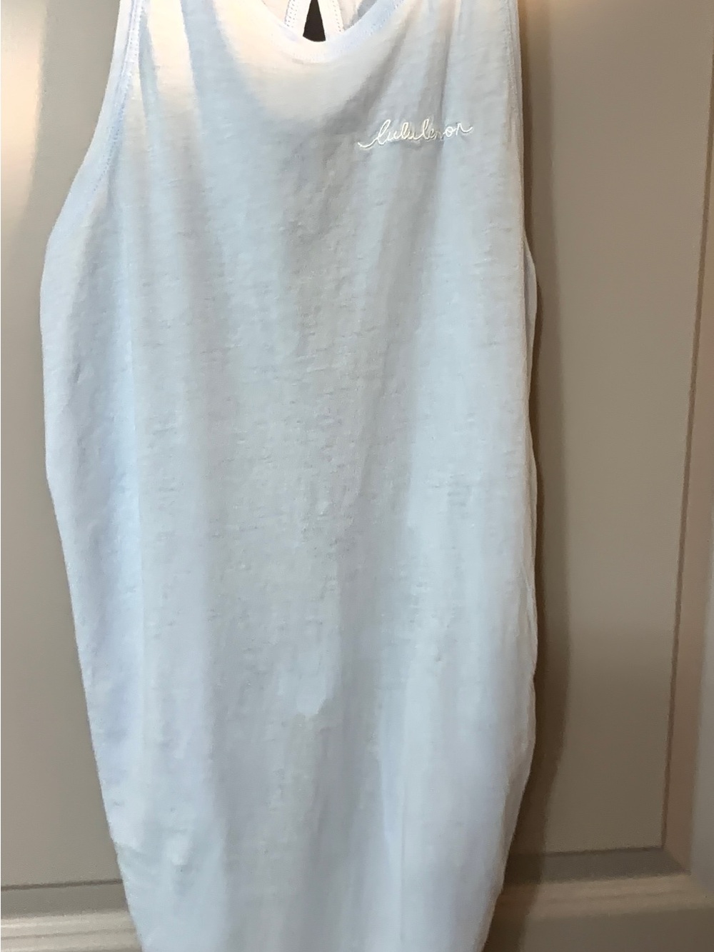 lululemon athletics light blue all tied up top